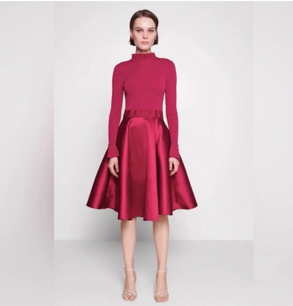 Ted Baker Zadi Full Skirt Dress sz 4 usa L